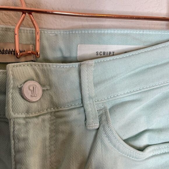 Anthropologie pilcro mint colored script jeans - Picture 7 of 10
